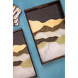 Celina Set Of Two Assorted Colour Rectangular Trays