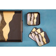 Celina Set Of Two Assorted Colour Rectangular Trays