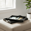 Celina Set Of Two Assorted Colour Rectangular Trays
