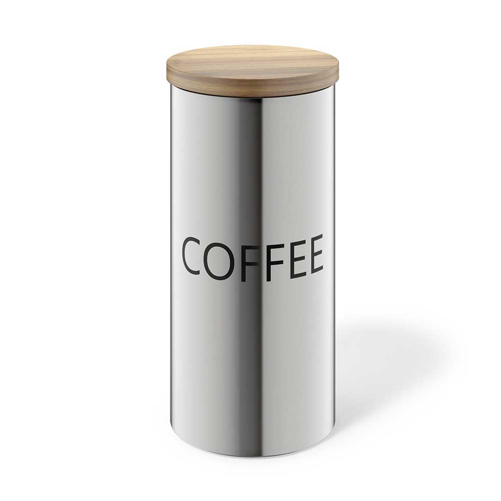 Cera Premium Brushed Stainless Steel Coffee Canister - Airtight Freshness Guardian