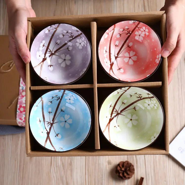 Ceramic Tableware Set - Blue and White Porcelain Bowls