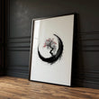Cherry Blossom Painting Japandi Enso Circle Ink Art | Set of 3