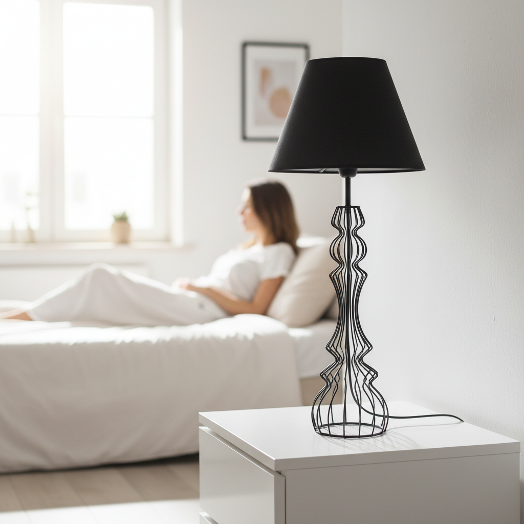 Chicago Black Table Lamp