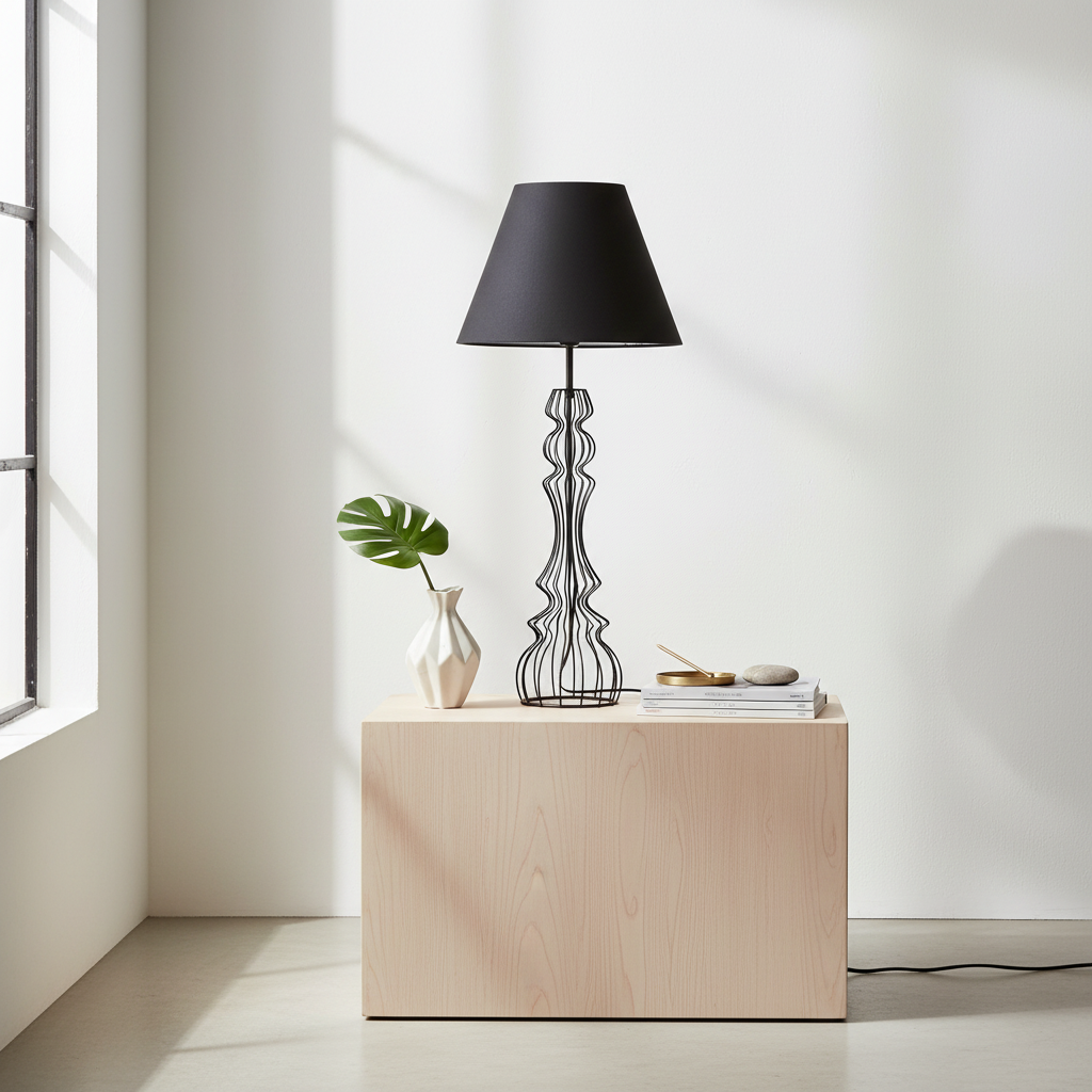 Chicago Black Table Lamp