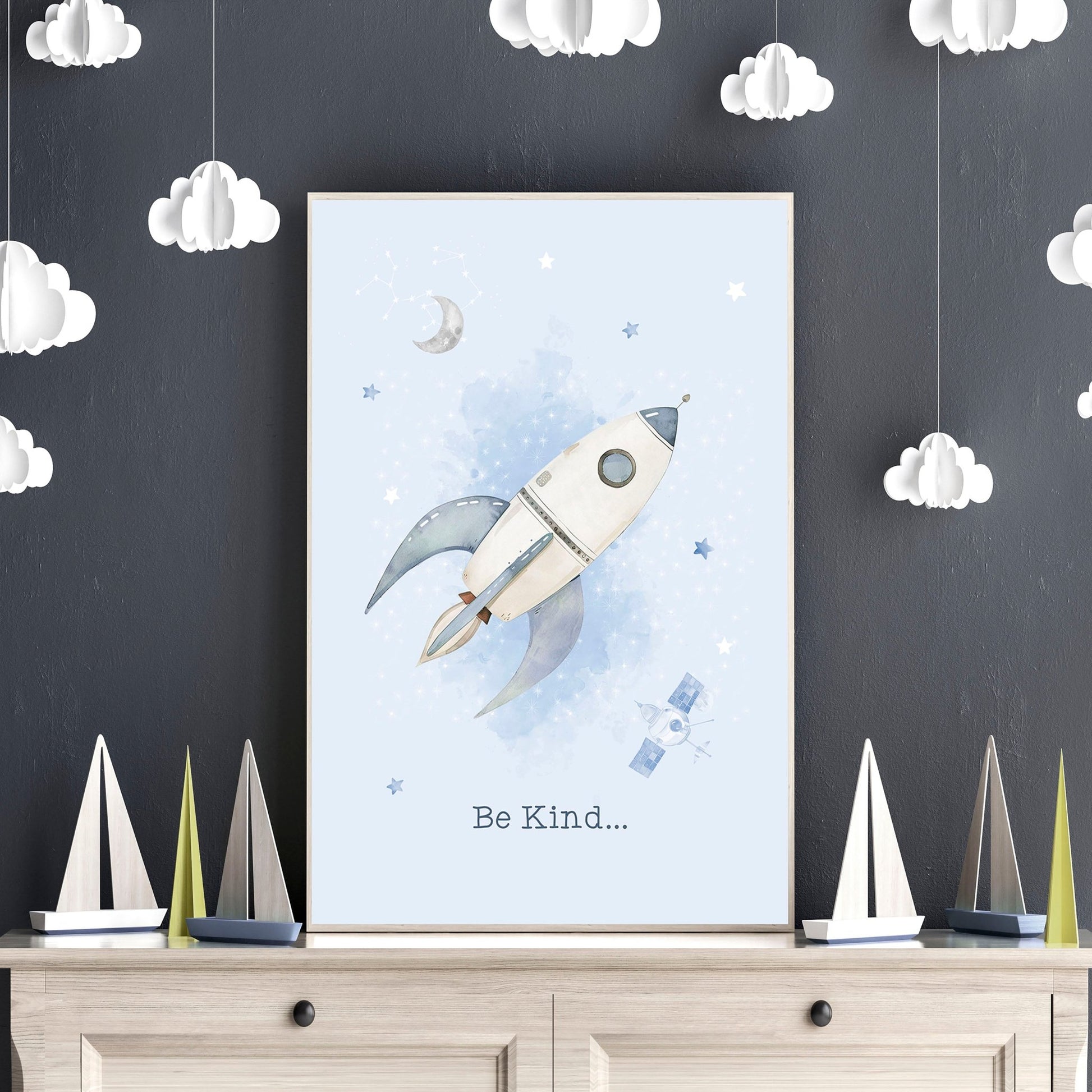 Childrens Prints For Bedroom | Set of 3 wall art prints