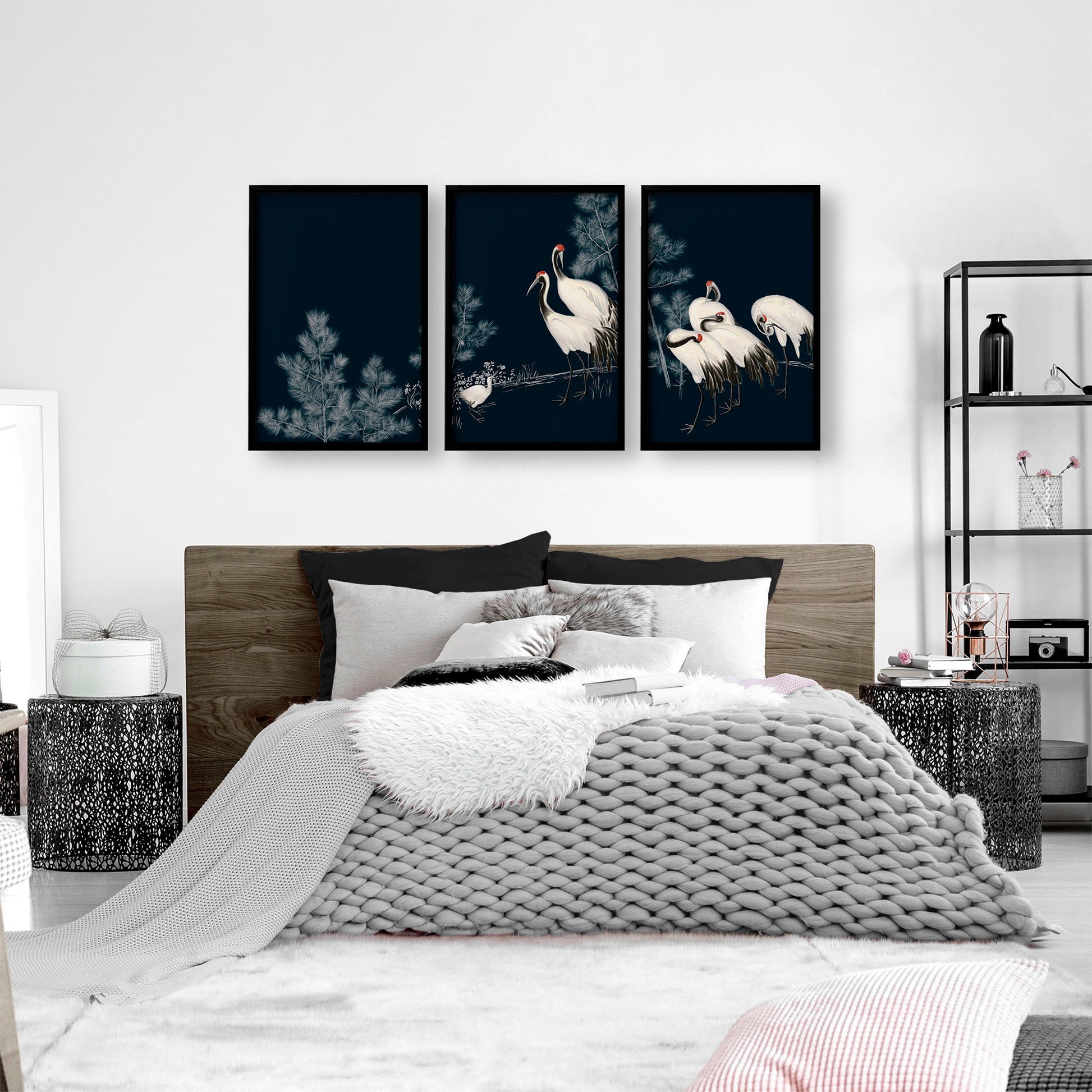 Chinese Art Wall Decor | Set of 3 Asian Inspired Wall art Prints