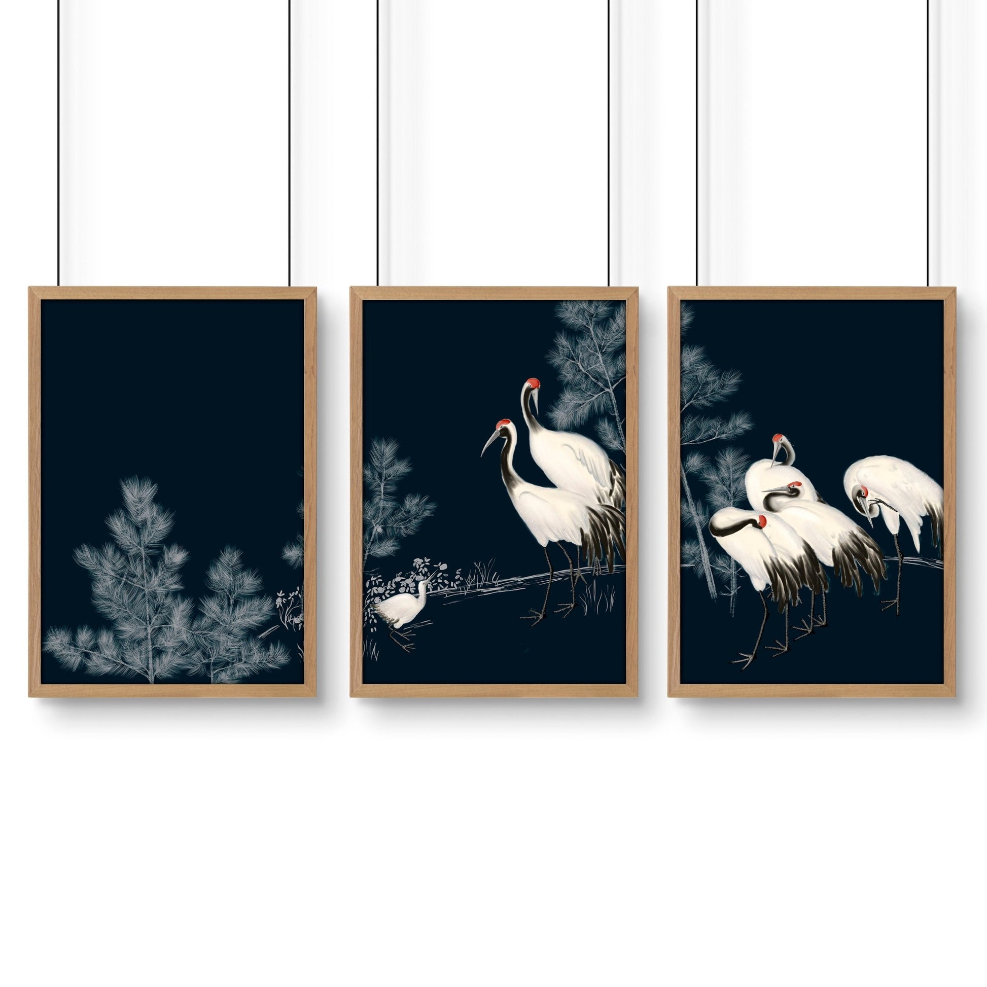 Chinese Art Wall Decor | Set of 3 Asian Inspired Wall art Prints