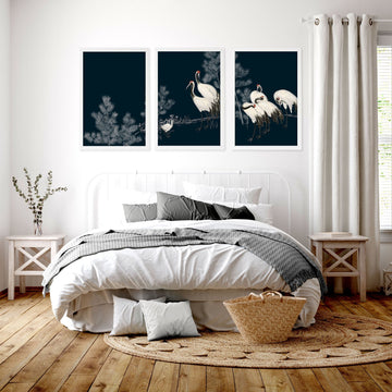 Chinese Art Wall Decor | Set of 3 Asian Inspired Wall art Prints
