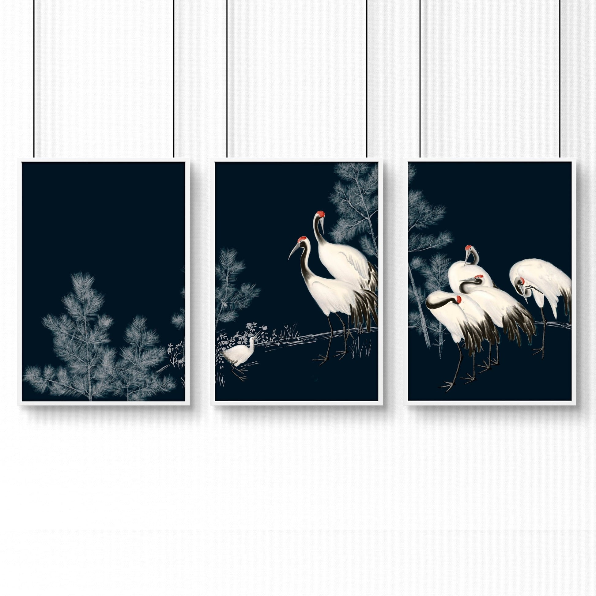 Chinese Art Wall Decor | Set of 3 Asian Inspired Wall art Prints