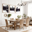 Chinese Artwork Ink Landscape Bonsai & Misty Mountains wall art displayed on a wall in a styled room — view 4
