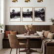 Chinese Artwork Ink Landscape Bonsai & Misty Mountains wall art displayed on a wall in a styled room — view 5