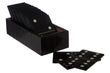 Churchill Games Black Domino Set With Black Dominoes