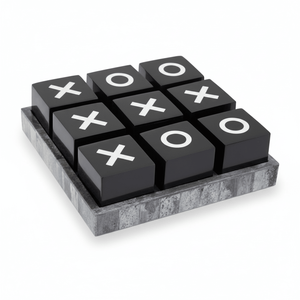 Churchill Games Grey Bone Noughts and Crosses