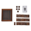 Churchill Games Set With Dominoes Dice and Playing Cards