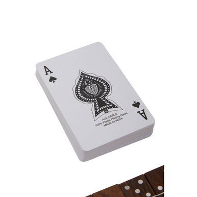 Churchill Games Set With Dominoes Dice and Playing Cards