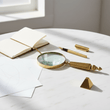 Churchill Gold Finish Magnifying Glass And Letter Opener