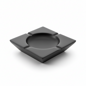 Churchill Black Nickel Finish Square Ashtray