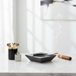 Churchill Black Nickel Finish Square Ashtray
