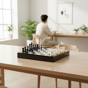 Churchill Games Black and White Chess Set