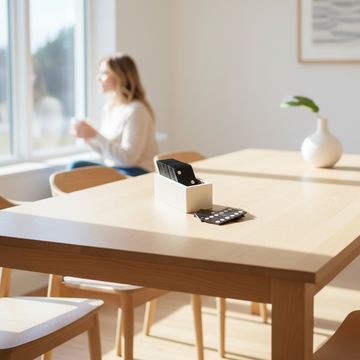 Churchill Games Domino Set White with Black Dominoes