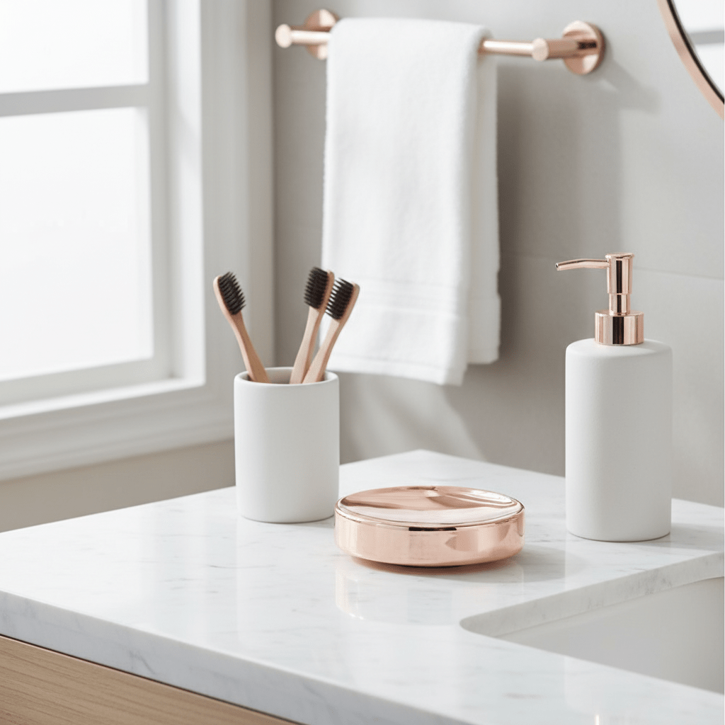 Clara Rose Gold Soap Dish
