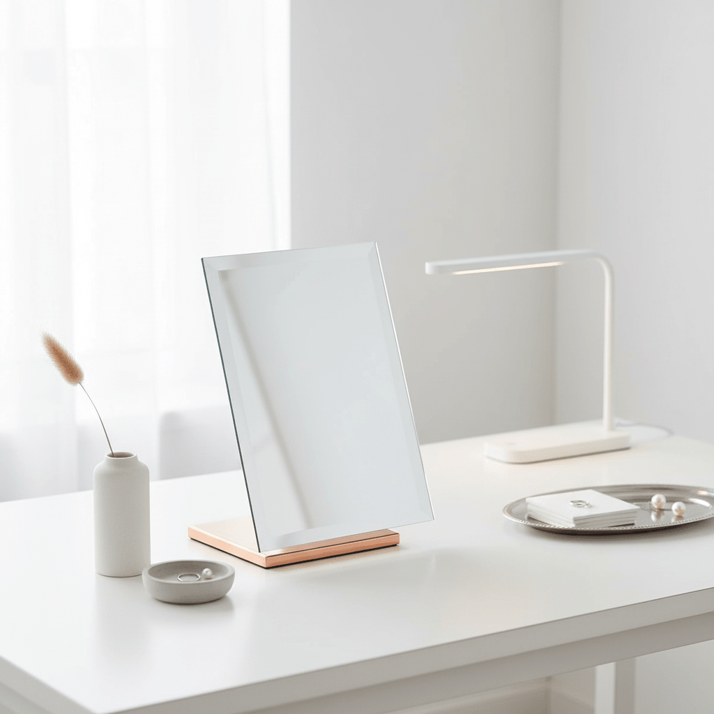 Clara Rose Gold Table Mirror