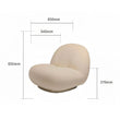 Classic Boucle Pacha Lounge Chair, Gold Base