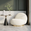 Classic Boucle Pacha Lounge Chair, Gold Base