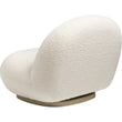Classic Boucle Pacha Lounge Chair, Gold Base