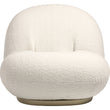 Classic Boucle Pacha Lounge Chair, Gold Base
