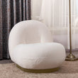 Classic Boucle Pacha Lounge Chair, Gold Base