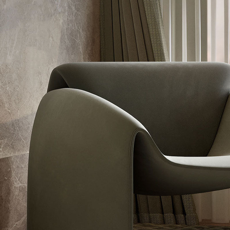 Classic Crab Armchair, Real Leather