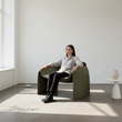 Classic Crab Armchair, Real Leather