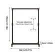 Clothes Rack With Wheels Metal Telescopic Adjustable Laundry Shop Living Room Bedroom Garment Rack Heavy - duty Standing Hanger