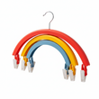 Clothes Rack Creative Rainbow Rotating Racks Multifunctional Three-layer Bed Sheet Drying Rack Clothes Hanger With Pants Clip