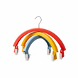 Clothes Rack Creative Rainbow Rotating Racks Multifunctional Three-layer Bed Sheet Drying Rack Clothes Hanger With Pants Clip