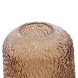 Colbie Large Embossed Amber Glass Vase