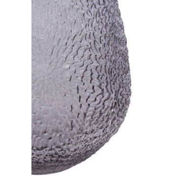 Colbie Medium Embossed Grey Glass Vase