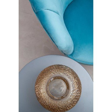 Colbie Small Embossed Amber Glass Vase