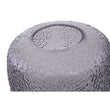 Colbie Small Embossed Grey Glass Vase