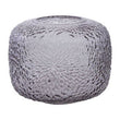 Colbie Small Embossed Grey Glass Vase