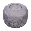 Colbie Small Embossed Grey Glass Vase