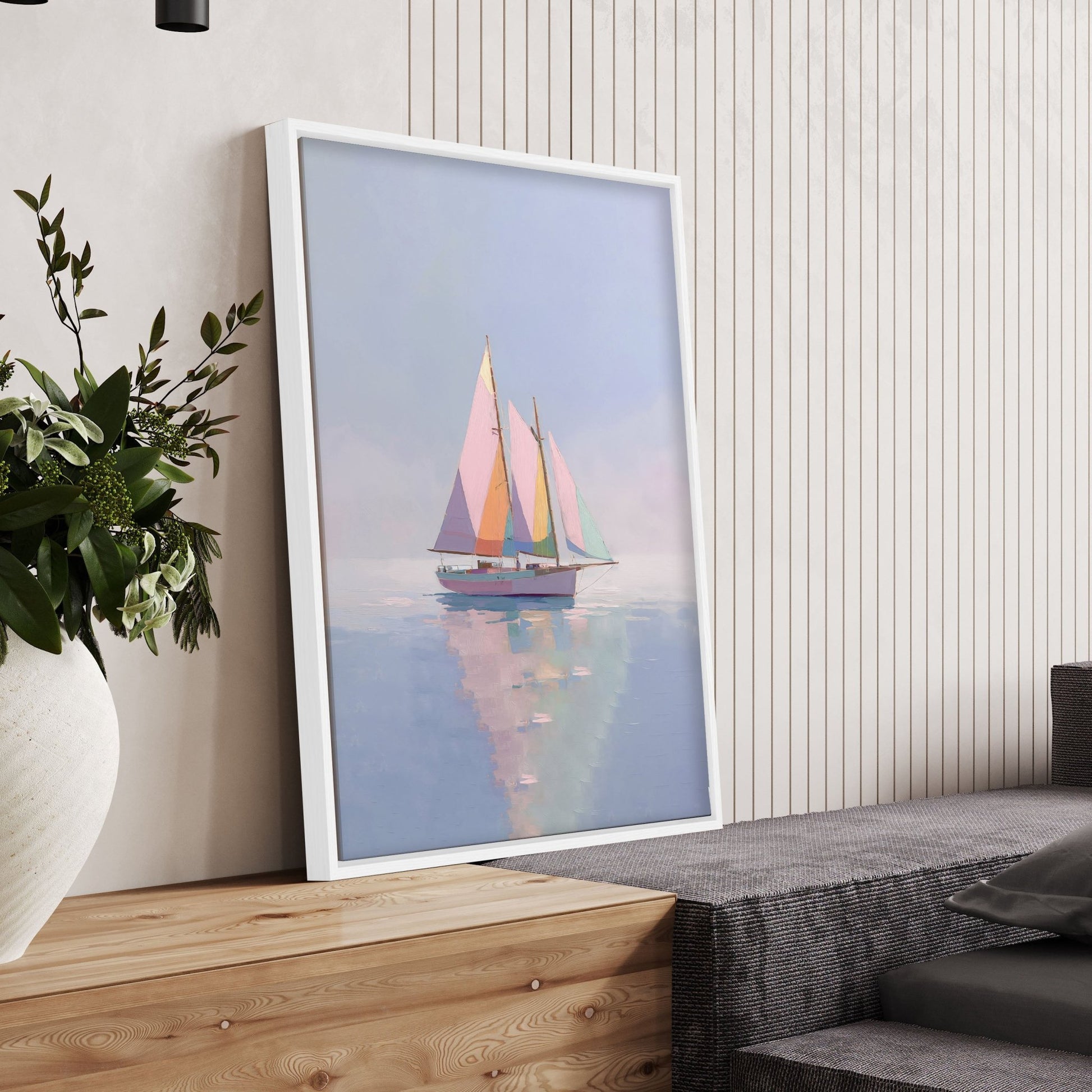 Colorful Living Room Walls | Set of 3 Italian Lifestyle Wall art Prints