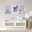 Colorful Living Room Walls | Set of 3 Italian Lifestyle Wall art Prints
