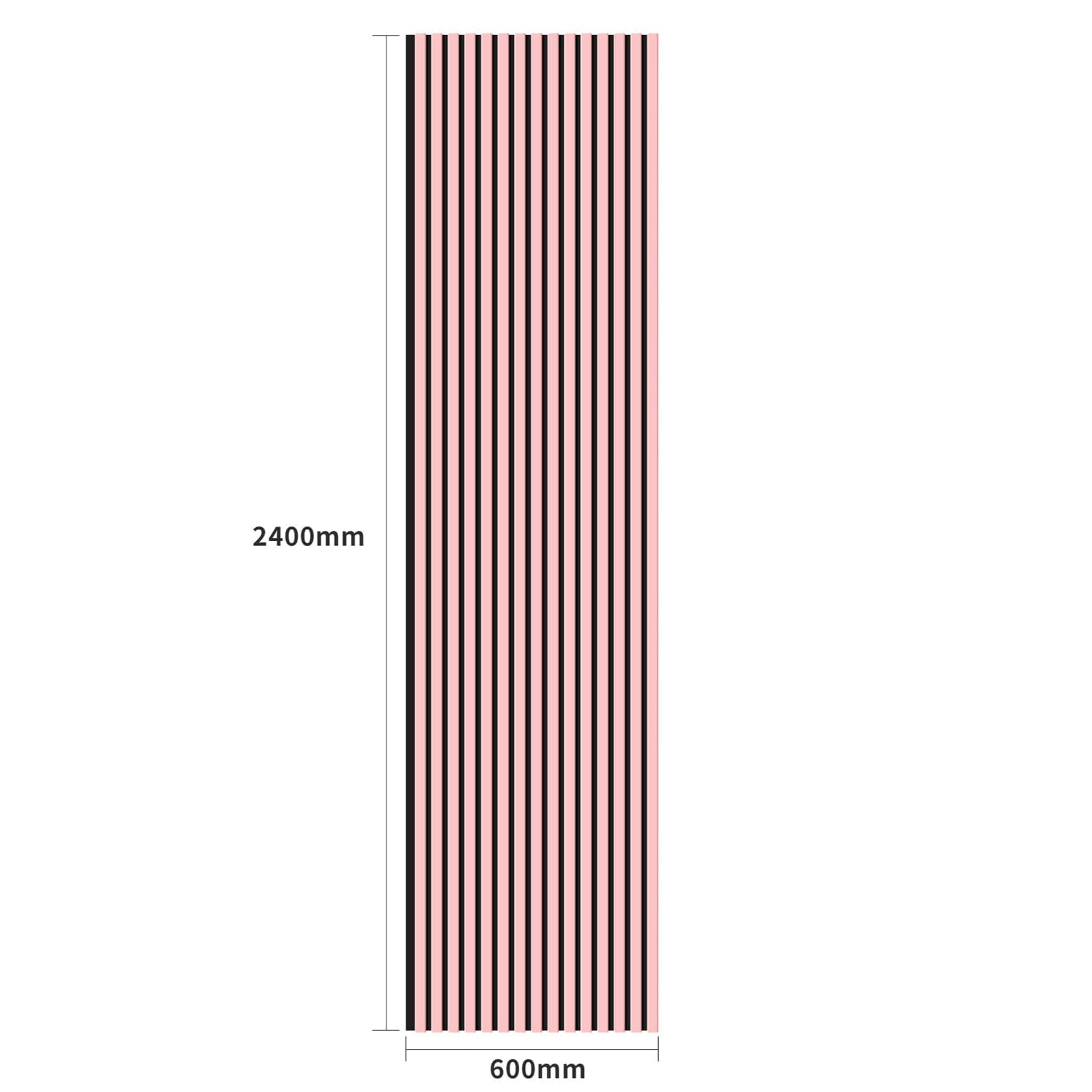 Coloured Acoustic Slatted Wall Panels