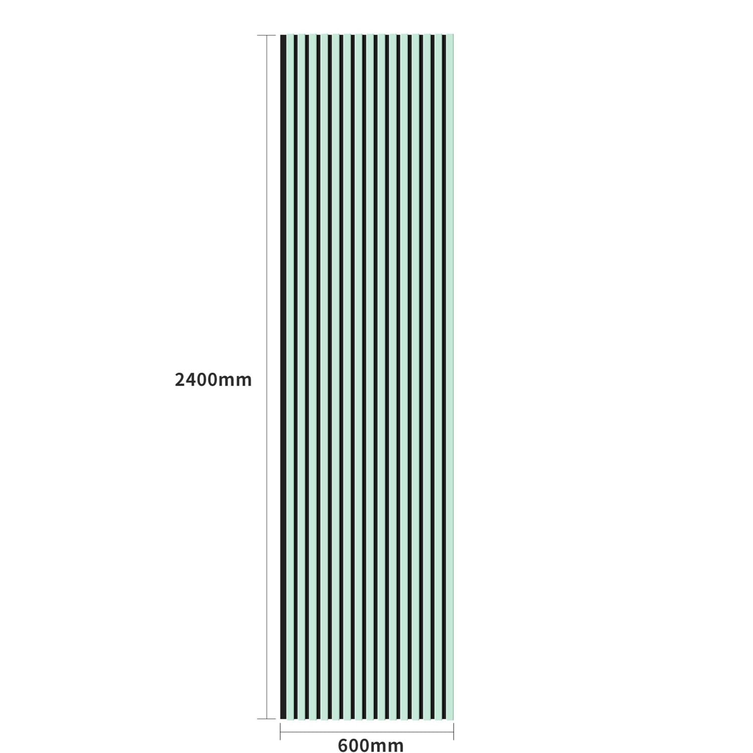 Coloured Acoustic Slatted Wall Panels