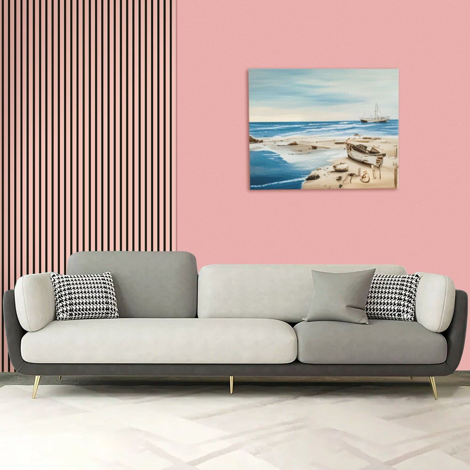 Coloured Acoustic Slatted Wall Panels