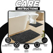 Como 2 Piece Black Bath Mat & Pedestal Set Non - Slip Super Absorbent Cotton Bathroom Mats