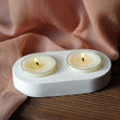 CONCRETE DOUBLE TEALIGHT HOLDER