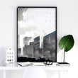 Contemporary Art Wall Decor | Set of 3 Urban Skyscrapers Wall art Prints